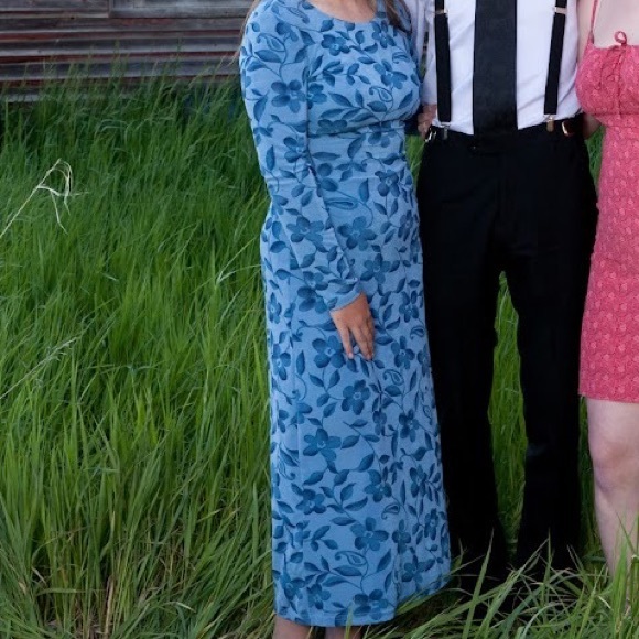 Vintage Floral Maxi Dress - Picture 2 of 2